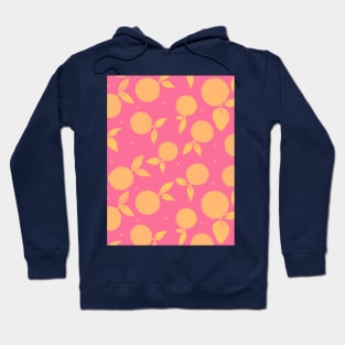 Tangerine pattern - hot pink and yellow Hoodie